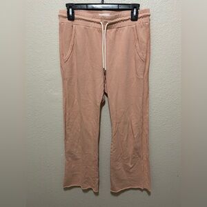Mate the Label Organic Cotton Cropped Sweatpants Medium Blush Capsule Wardrobe